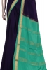 Pure Contrast Mysore Crepe Silk Saree